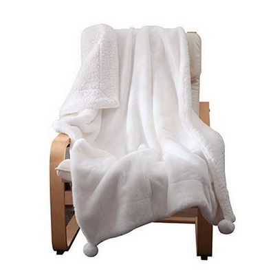品質  Luxury High Quality 100% Polyester Faux Rabbit Fur Throw Blanket Anti-pilling Custom Wholesale 工場